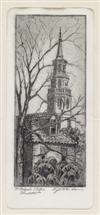 ELIZABETH ONEIL VERNER Two etchings of Charlston.